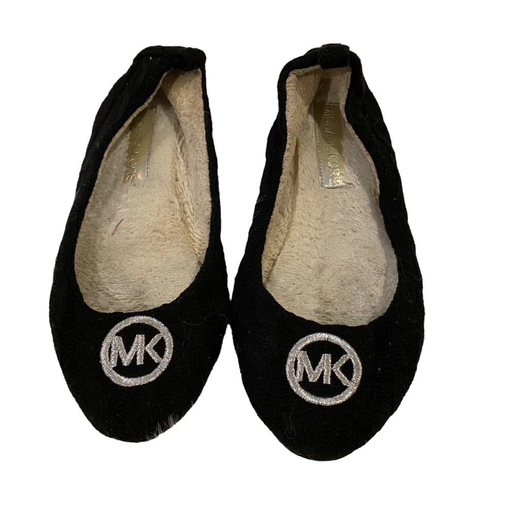 Michael Michael Kors Flat Shoes. Black/Silver. Sz 8